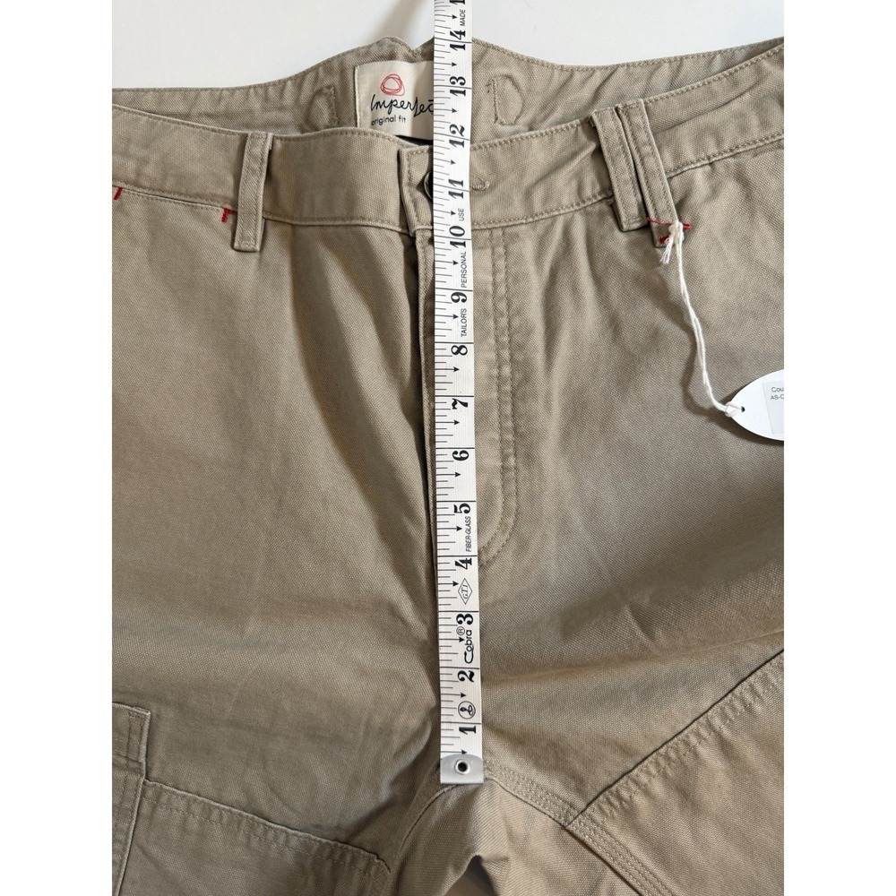New Imperfects Courier Pants OG Fit 34X32 Badlands Beige Utility Canvas NWT - Picture 11 of 16